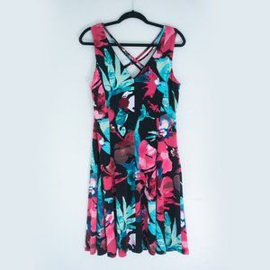 Connected Apparel Women's Summer Floral Pattern Dress Size 10